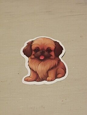 10/$10 Stickers Decal - Pekingese Puppy Kawaii Animal Sticker - Brand New